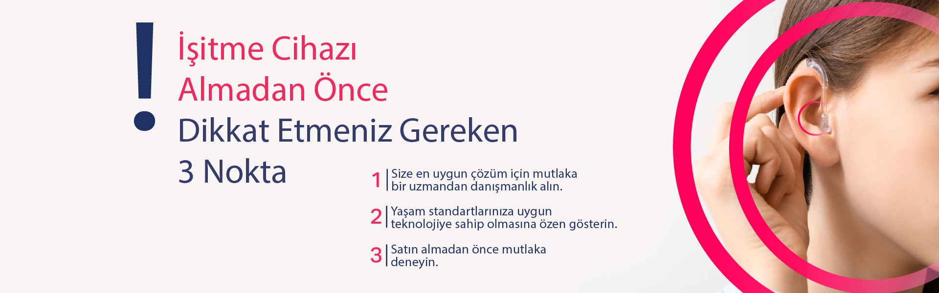 işitme cihazı almadan önce dikkat etmeniz gereken üç nokta